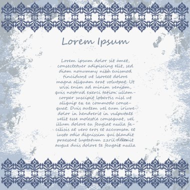 süslü vektör çerçeve. Vintage design