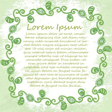 Dekoratif kenarlık ile antika arka plan