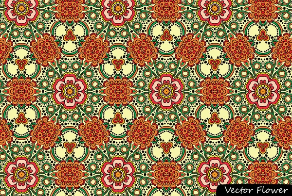 Papel pintado vectorial ornamental — Vector de stock