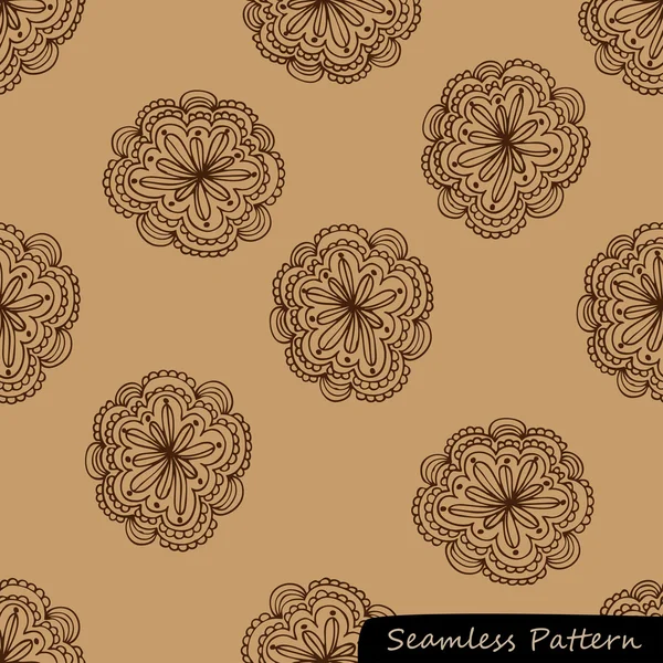 Stylish floral vector pattern (seamless background) — Stock Vector