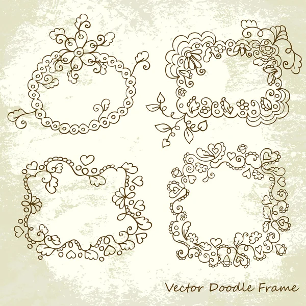 Set of ornate vector frames — Stock Vector