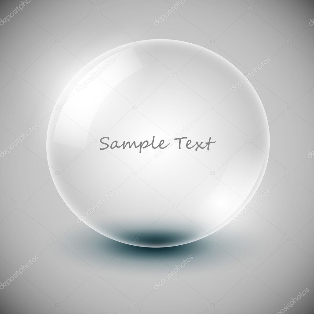 Vector transparency ball (soap bubble)