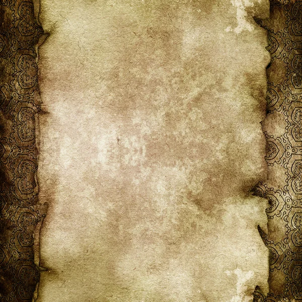 Metin veya resim alanı olan eski kağıt dokusu — Stok fotoğraf