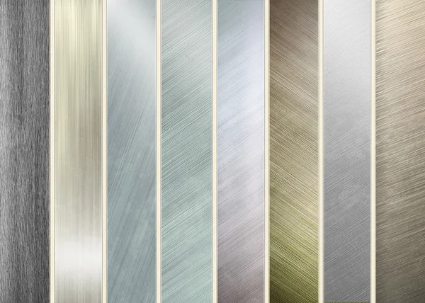 Iron plate - collection of aluminum textures — Stock Photo, Image