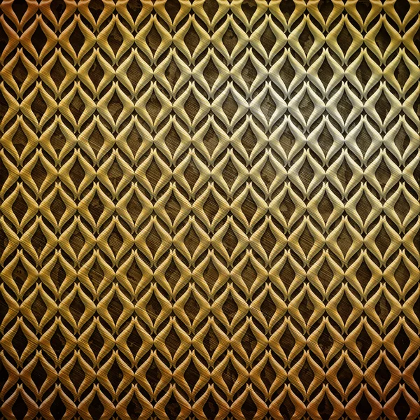 Metal ornament (gold classic pattern) — Stock Photo, Image