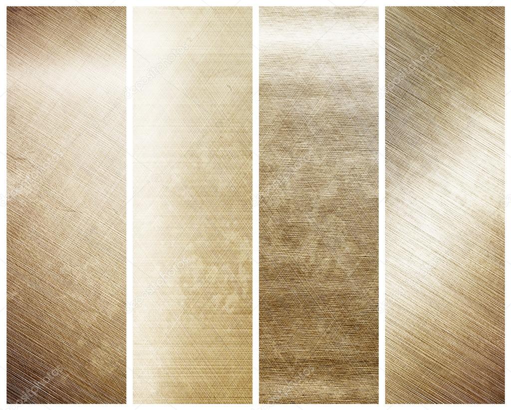 Iron plate - collection of gold textures