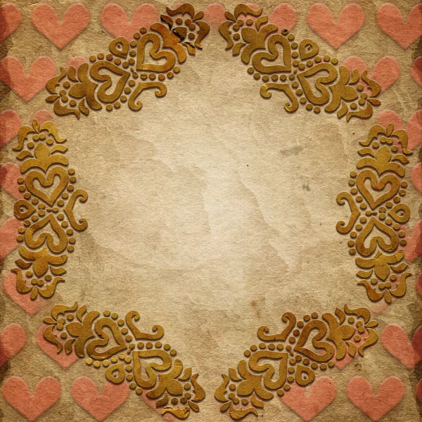 Valentine's day background with hearts — Stock Photo, Image