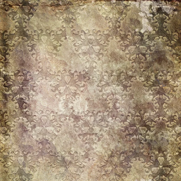 Çok eski damask duvar kağıdı — Stok fotoğraf