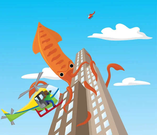 Dev mürekkep balığı'nın saldırı