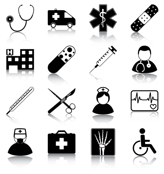 Медичні іконки Ліцензійні Стокові Ілюстрації