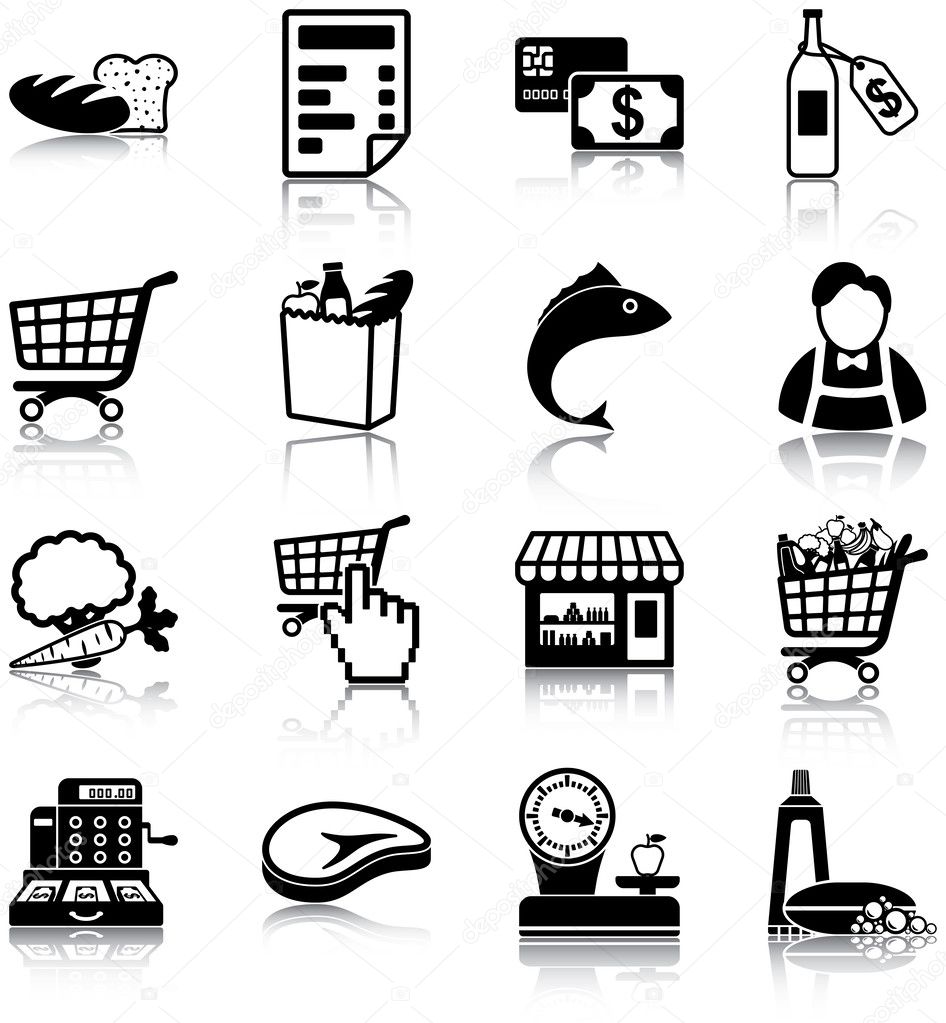 Grocery icons