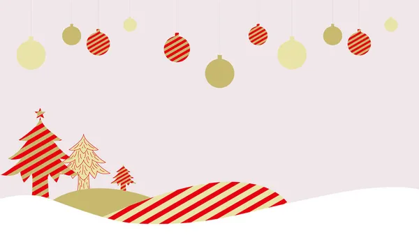 Ilustracje Ornamentów Choinek Bożonarodzeniowych — Wektor stockowy