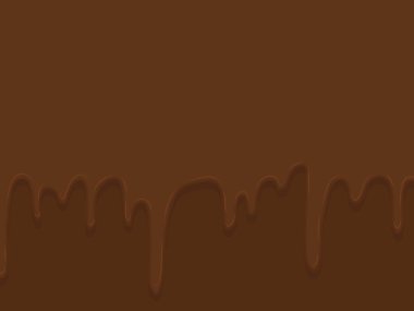 Eriyen ve damlayan çikolata görüntüsünün arkaplan çizimi.