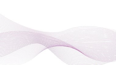 Kırmızı-mor kesikli eğri, beyaz arkaplanda vektör çizimi.