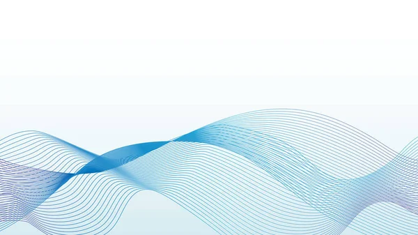 Soyut Donanma mavi çizgi eğrisi, açık mavi gradyan üzerinde vektör çizimi.