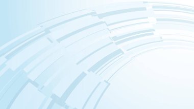 Soyut açık mavi eğimli dikdörtgen arkaplan. Eğri dikdörtgenin vektör çizimi.