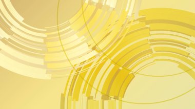 Soyut altın kıvrımlı dikdörtgen arkaplan. Eğri dikdörtgenin vektör çizimi.