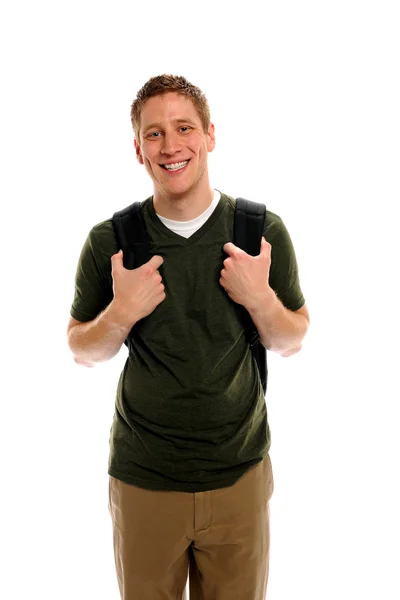 Attractive College Student With Back Pack — Stock Photo, Image