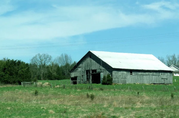 old barn in a rural landscape