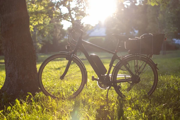 Vélo Électrique Par Une Journée Ensoleillée — Photo