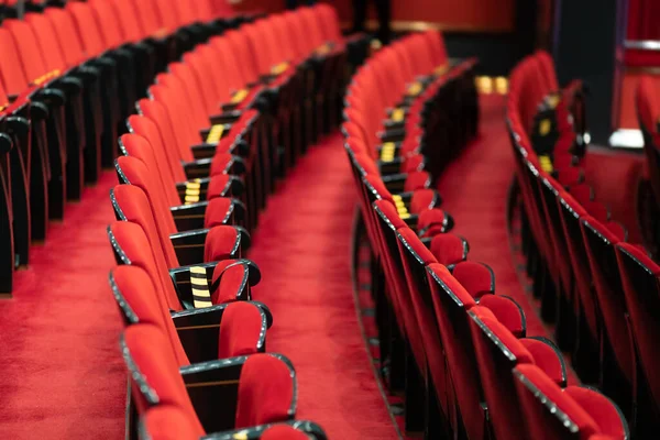 Mesures Corona Sur Les Sièges Théâtre — Photo