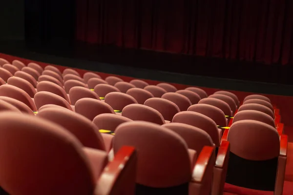 Asientos Teatro Vacíos Sin Público —  Fotos de Stock