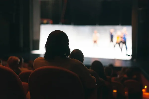 Publikum Beim Theaterstück — Stockfoto