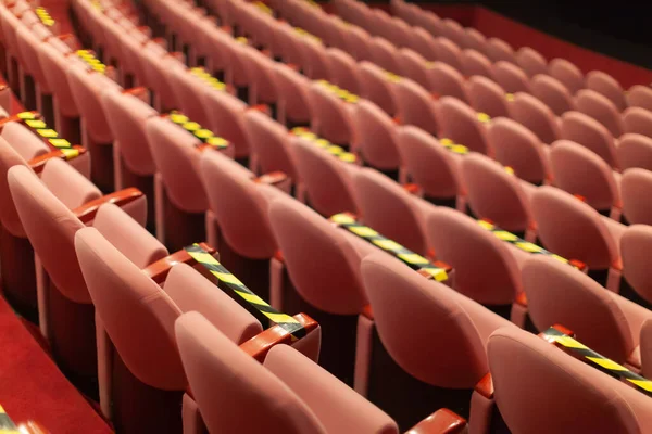 Covid Measures Theater Seats — Stock Photo, Image