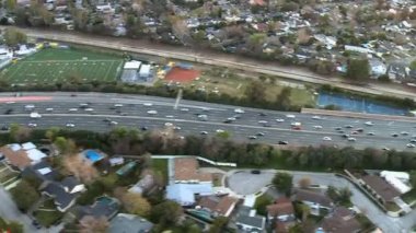 los angeles freeway hava görünümünü Otoban
