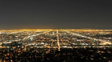zaman atlamalı downtown la şehir Grid geceleri