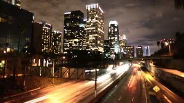 zaman atlamalı la şehir bina ve çevre yolu los angeles