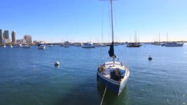 zaman atlamalı san diego limandaki tekneleri