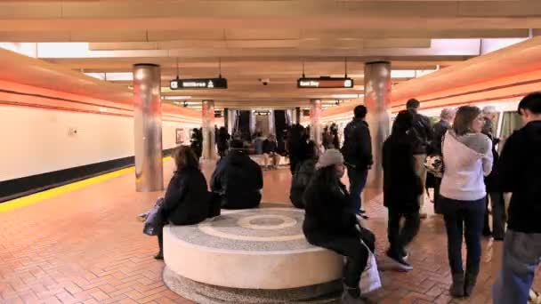 Idő telik el a San Francisco-metró — Stock videók