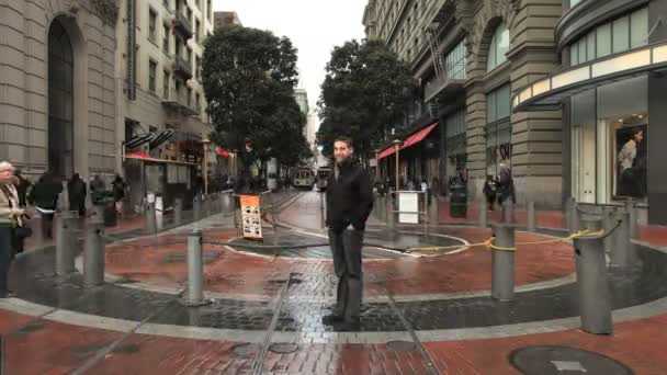 Time lapse of San Francisco Cable Cars — Stock Video