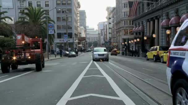 San Francisco 'da Trafiğin Zaman Süreleri — Stok video