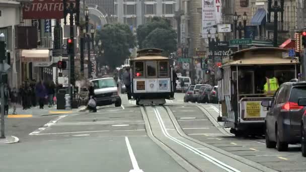 Trafikens tidsfall i San Francisco — Stockvideo