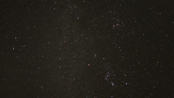 Time lapse of stars moving across the night sky — Stock Video