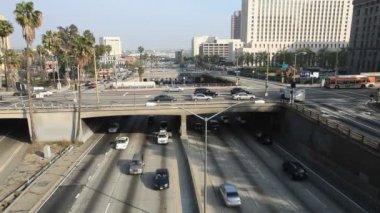 zaman atlamalı, yoğun şehir merkezinde çevre yolu - los angeles