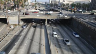 zaman atlamalı, yoğun şehir merkezinde çevre yolu - los angeles