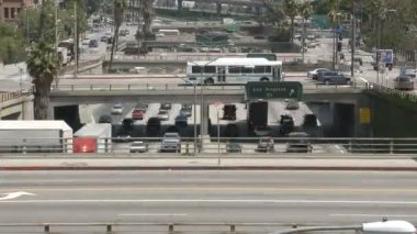zaman atlamalı, yoğun şehir merkezinde çevre yolu - los angeles