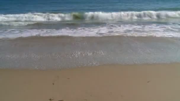 Zaman atlamalı santa monica Beach — Stok video