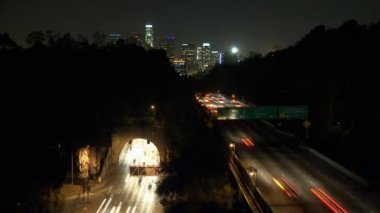 zaman atlamalı şehir los angeles trafiği olan