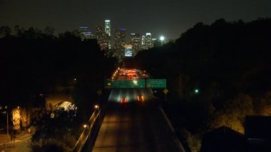 zaman atlamalı şehir los angeles trafiği olan