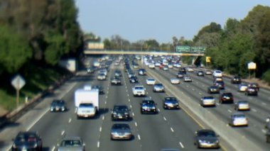 los angeles - tilt shift meşgul karayolu