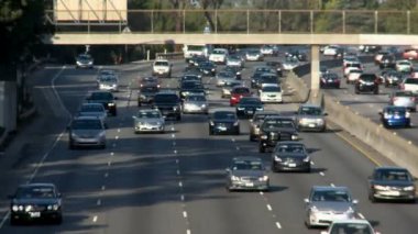 los Angeles'ta ağır trafik Shift tilt