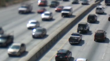 los Angeles'ta ağır trafik Shift tilt