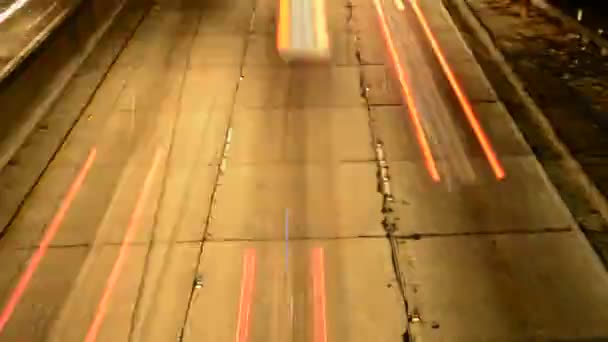倾斜在洛杉矶交通繁忙的转移 — 图库视频影像