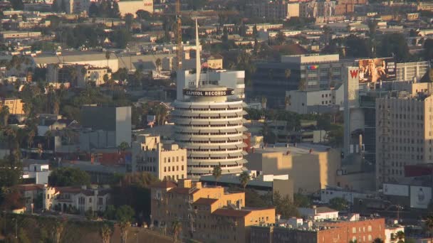 Downtown los angeles zobrazení — Stock video