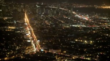 yoğun bir gece trafik san Francisco