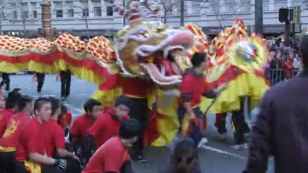 Chiński Nowy rok parada - san francisco — Wideo stockowe